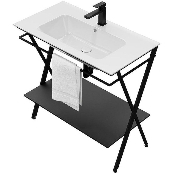 Консоль под раковину Kerama Marazzi Piano Next 85 PIA.N.85\BLK Черная матовая Консоль под раковину Kerama Marazzi Piano Next 85 PIA.N.85\BLK Черная матовая