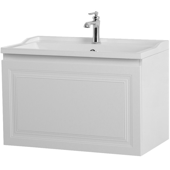 Тумба под раковину Cezares Giubileo 80 GIUBILEO-N-80-1C-SO-BL подвесная Bianco Opaco