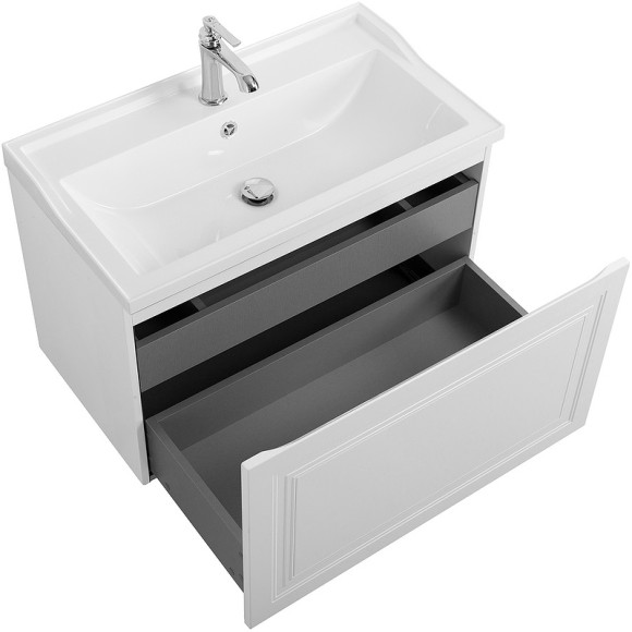Тумба под раковину Cezares Giubileo 80 GIUBILEO-N-80-1C-SO-BL подвесная Bianco Opaco