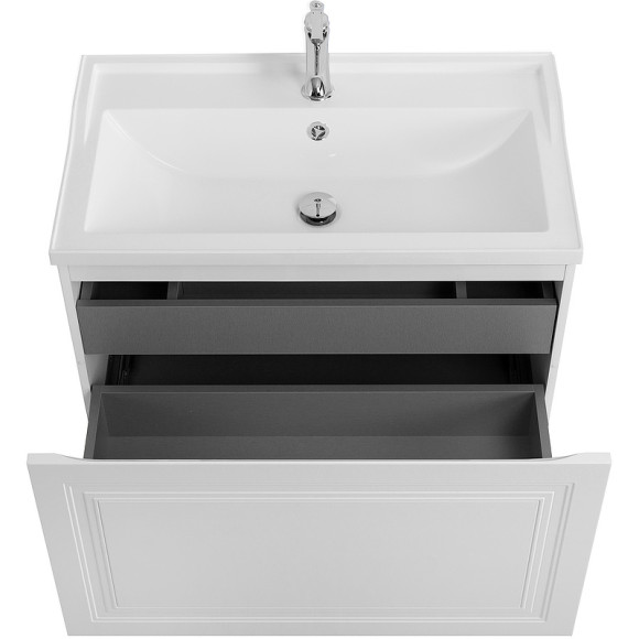 Тумба под раковину Cezares Giubileo 80 GIUBILEO-N-80-1C-SO-BL подвесная Bianco Opaco
