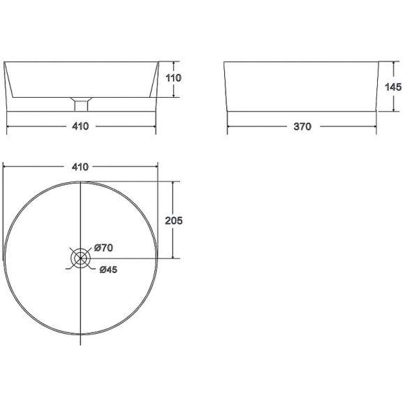 Раковина-чаша Point Феникс 41 PN43151GB Брашированное золото Раковина-чаша Point Феникс 41 PN43151GB Брашированное золото