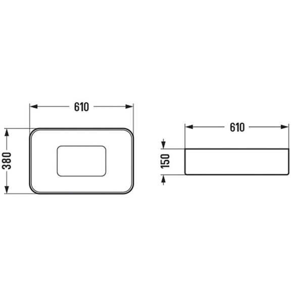Раковина-чаша WeltWasser Elbach 78575-60 MT-GR 60 10000008702 Серая матовая