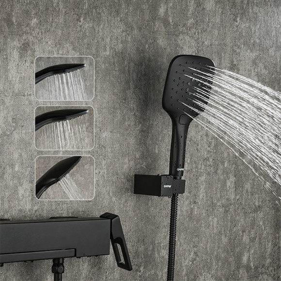 Смеситель для ванны Gappo G17-6 G3217-6 Черный матовый