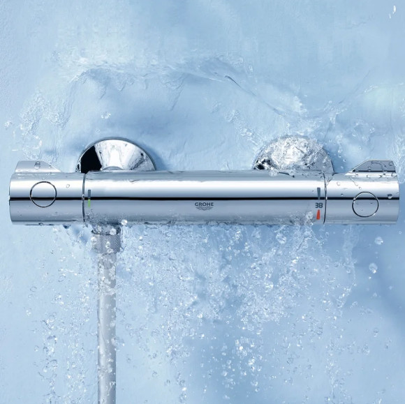 Смеситель для душа Grohe Grohtherm 800 34558000 с термостатом Хром Смеситель для душа Grohe Grohtherm 800 34558000 с термостатом Хром