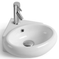 Раковина SantiLine 39 SL-2021 угловая Белая