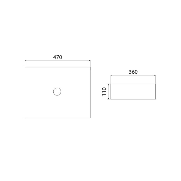 Раковина-чаша Iddis Slide 47 SLIBM02i27 Черная матовая