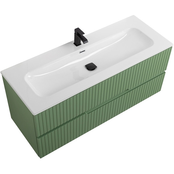 Тумба под раковину Cezares Duet-N 120 DUET-N-1200-2C-SO-PS-P подвесная Фисташковый Софт