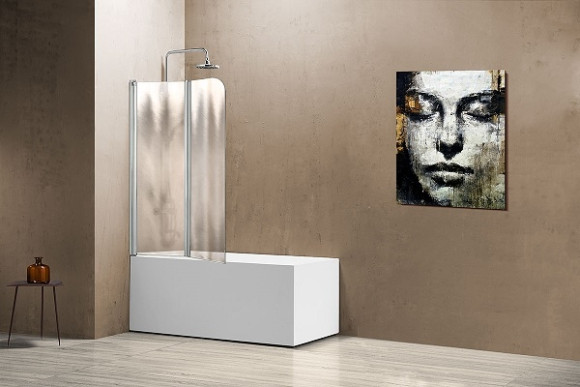 Шторка на ванну Vincea VSB-12114CH-L 114x140 профиль Хром стекло шиншилла Шторка на ванну Vincea VSB-12114CH-L 114x140 профиль Хром стекло шиншилла