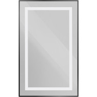 Зеркало BelBagno Kraft 50 SPC-KRAFT-500-800-SENS-NERO с подсветкой Черное с сенсорным выключателем