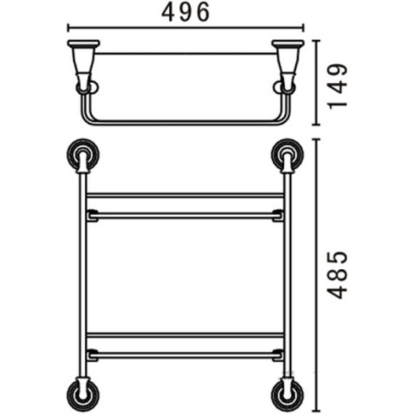 Стеклянная полка Art&Max Bianchi AM-E-2611-D-Br Бронза Стеклянная полка Art&Max Bianchi AM-E-2611-D-Br Бронза