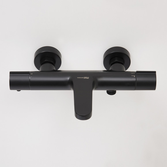 Смеситель для ванны WasserKRAFT Elbe 7411 Thermo с термостатом Черный Смеситель для ванны WasserKRAFT Elbe 7411 Thermo с термостатом Черный