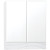 Зеркальный шкаф Style Line Вероника 60 Люкс Белый глянец