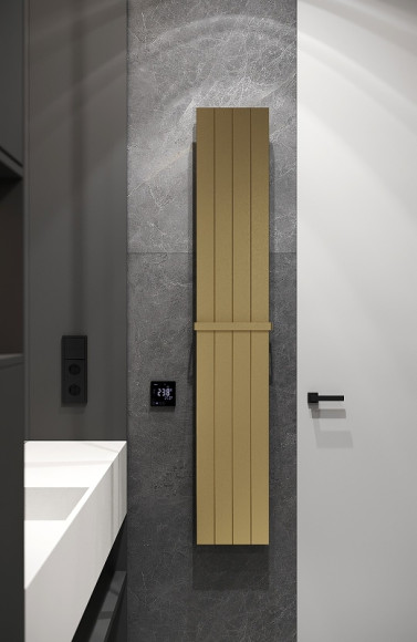 Электрический полотенцесушитель Boheme Flat 725-MG Золото матовое