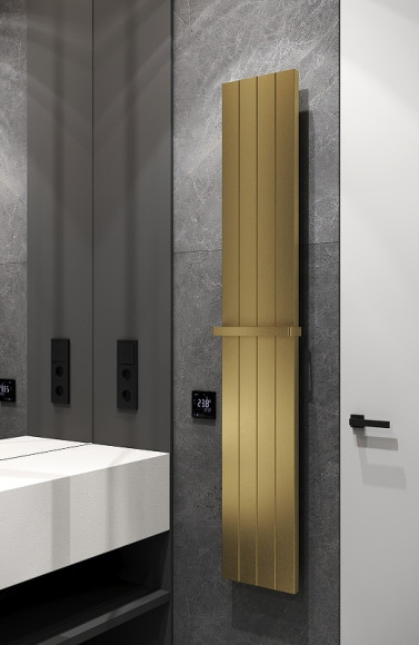 Электрический полотенцесушитель Boheme Flat 725-MG Золото матовое