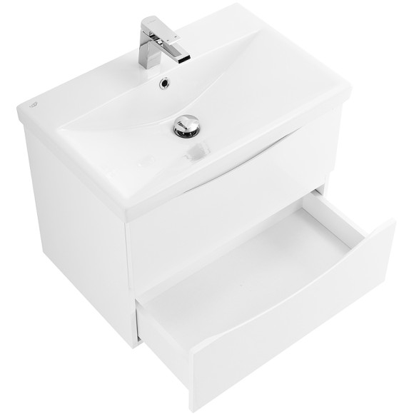 Тумба под раковину BelBagno Marino-Cer 70 MARINO-CER-700-2C-SO-BL-P подвесная Bianco Lucido Тумба под раковину BelBagno Marino-Cer 70 MARINO-CER-700-2C-SO-BL-P подвесная Bianco Lucido