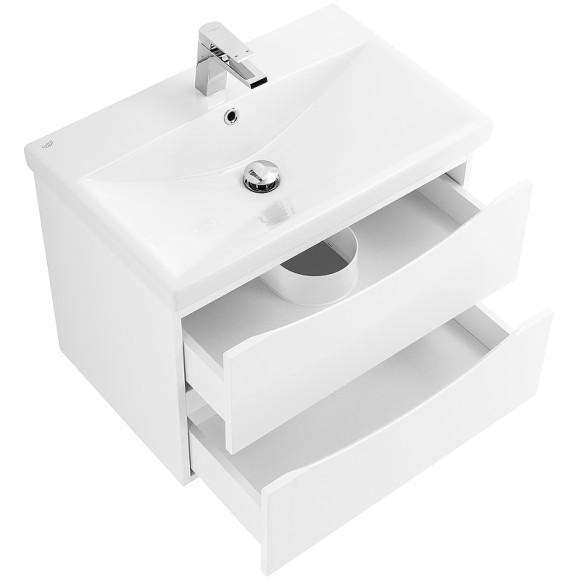 Тумба под раковину BelBagno Marino-Cer 70 MARINO-CER-700-2C-SO-BL-P подвесная Bianco Lucido Тумба под раковину BelBagno Marino-Cer 70 MARINO-CER-700-2C-SO-BL-P подвесная Bianco Lucido