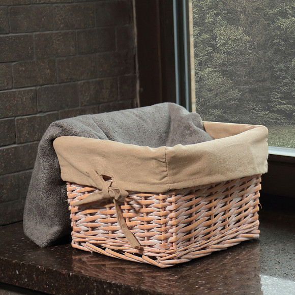 Корзина для аксессуаров WasserKRAFT Kammel WB-180-M Темно-кремовая