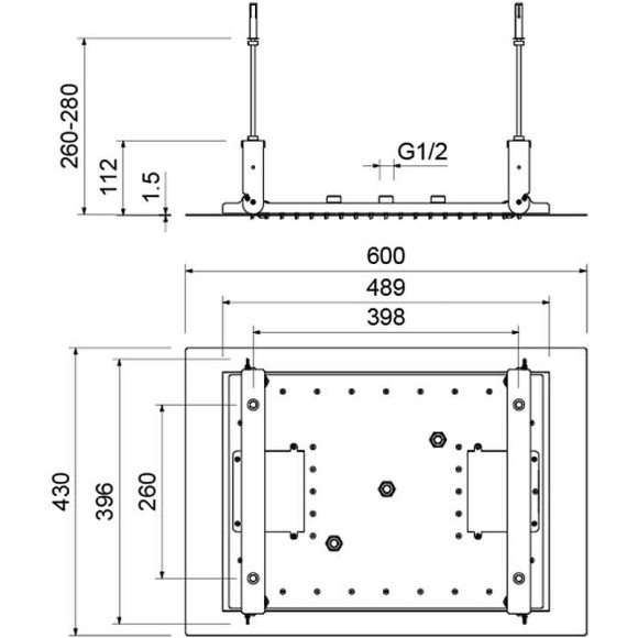 Верхний душ Aquatek 3 jet AQ2083CR Хром