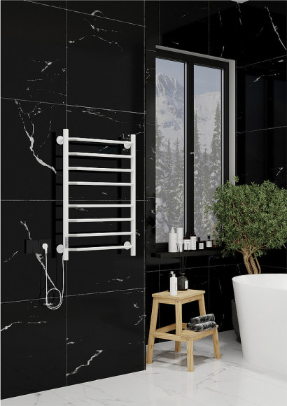 Электрический полотенцесушитель Ника Way-3 80/40 Белый матовый Электрический полотенцесушитель Ника Way-3 80/40 Белый матовый