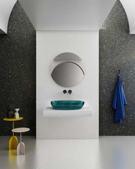 Раковина-чаша Abber Kristall 60 AT2801Aquamarin Бирюзовая Раковина-чаша Abber Kristall 60 AT2801Aquamarin Бирюзовая