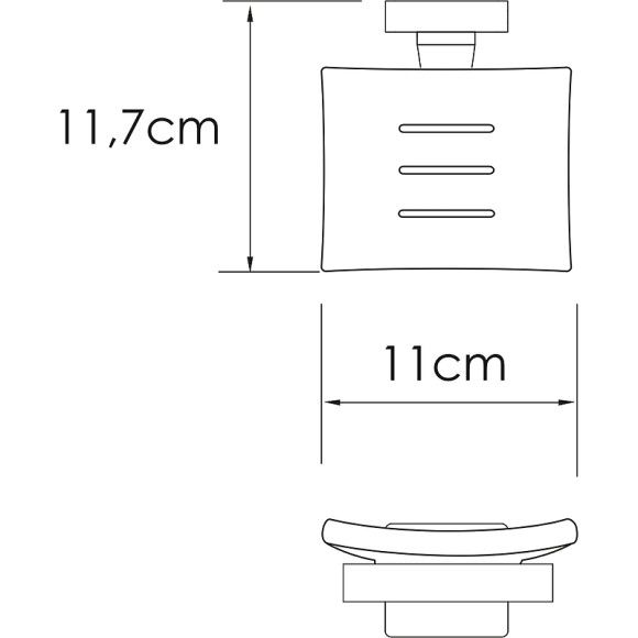Мыльница WasserKRAFT Rhin K-8729 Хром Мыльница WasserKRAFT Rhin K-8729 Хром