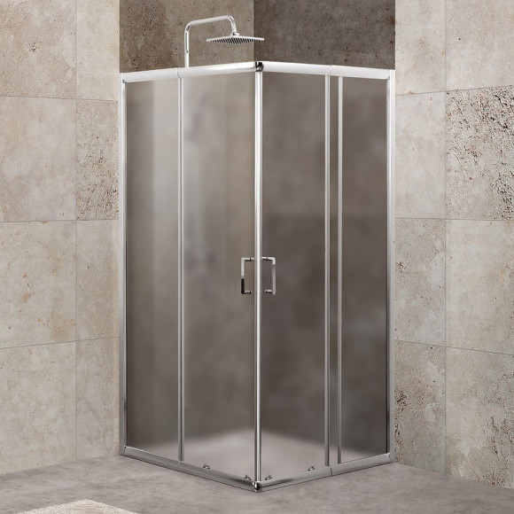 Душевой уголок BelBagno Unique 90х90 UNIQUE-A-2-75/90-P-Cr профиль Хром стекло рифленое Душевой уголок BelBagno Unique 90х90 UNIQUE-A-2-75/90-P-Cr профиль Хром стекло рифленое