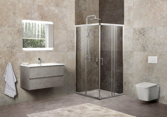 Душевой уголок BelBagno Unique 90х90 UNIQUE-A-2-75/90-P-Cr профиль Хром стекло рифленое Душевой уголок BelBagno Unique 90х90 UNIQUE-A-2-75/90-P-Cr профиль Хром стекло рифленое