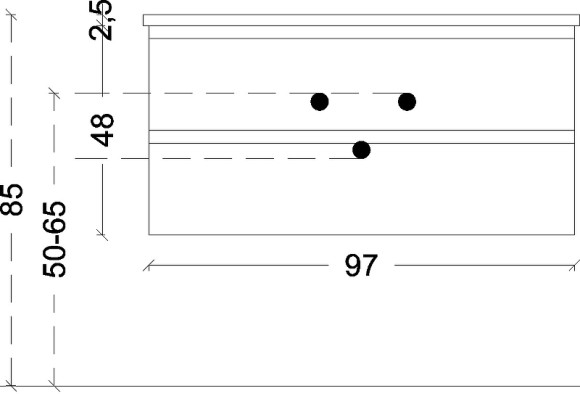 Тумба под раковину Boheme Armadi Art Capolda 100 849-100-A подвесная Антрацит