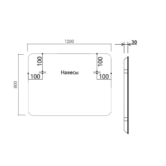 Зеркало Vincea 120 VLM-3VC120-2 с подсветкой c сенсорным выключателем, диммером и антизапотеванием Зеркало Vincea 120 VLM-3VC120-2 с подсветкой c сенсорным выключателем, диммером и антизапотеванием