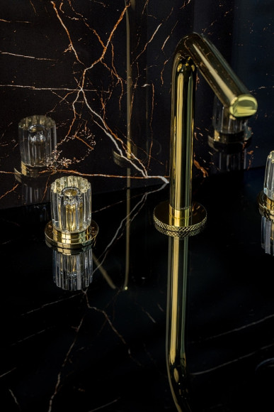 Смеситель для раковины Boheme Elegante 152-G-EL Золото