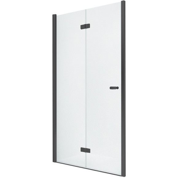 Душевая дверь New Trendy New Soleo Black 70 L D-0219A профиль Черный стекло прозрачное