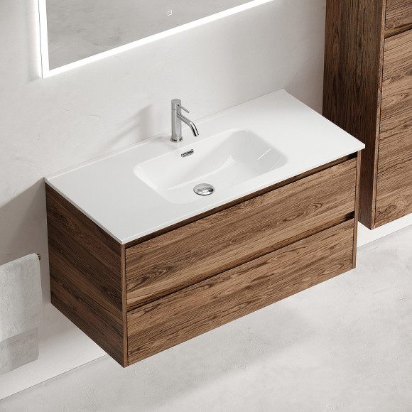 Тумба под раковину Sancos Libra 100 LB100ECH подвесная Дуб чарльстон