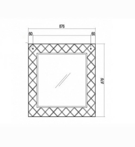 Зеркало Aquaton Венеция 88 1A155702VNL10 Белое