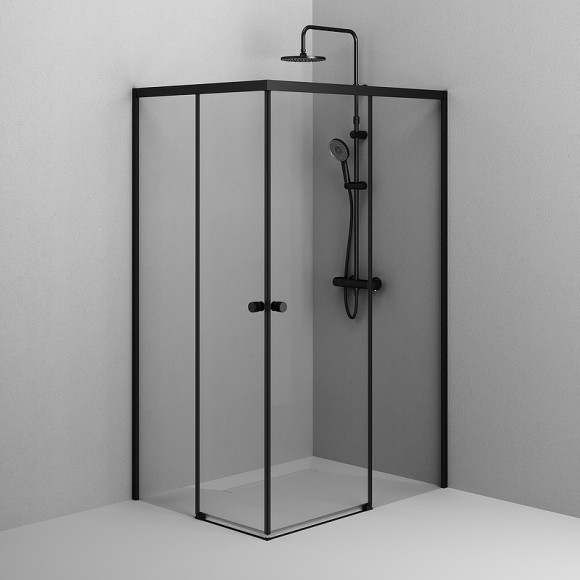 Душевой уголок AM.PM X-Joy 120х90 W94G-403-12090-BТ профиль Черный матовый стекло прозрачное Душевой уголок AM.PM X-Joy 120х90 W94G-403-12090-BТ профиль Черный матовый стекло прозрачное