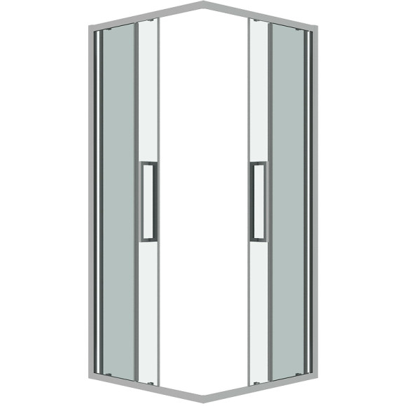 Душевой уголок Grossman Cosmo 80х80 300.K33.02.8080.10.00 профиль Хром стекло прозрачное Душевой уголок Grossman Cosmo 80х80 300.K33.02.8080.10.00 профиль Хром стекло прозрачное