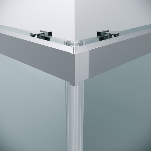 Душевой уголок Grossman Cosmo 80х80 300.K33.02.8080.10.00 профиль Хром стекло прозрачное Душевой уголок Grossman Cosmo 80х80 300.K33.02.8080.10.00 профиль Хром стекло прозрачное