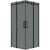 Душевой уголок Grossman Classic 100х100 300.K33.04.1010.21.10 профиль Черный матовый стекло тонированное