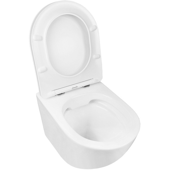 Унитаз Azario Grado AZ-0046 SP подвесной Белый с сиденьем Микролифт Унитаз Azario Grado AZ-0046 SP подвесной Белый с сиденьем Микролифт