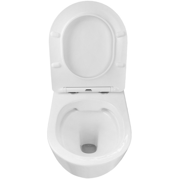 Унитаз Azario Grado AZ-0046 SP подвесной Белый с сиденьем Микролифт Унитаз Azario Grado AZ-0046 SP подвесной Белый с сиденьем Микролифт