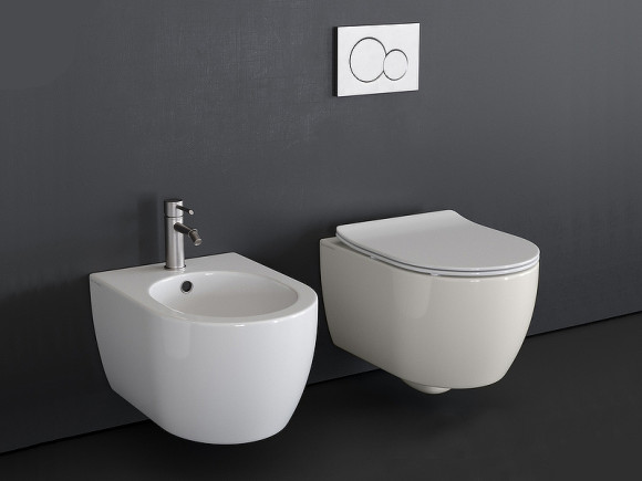 Унитаз Scarabeo 5520/CL подвесной без сиденья Унитаз Scarabeo 5520/CL подвесной без сиденья