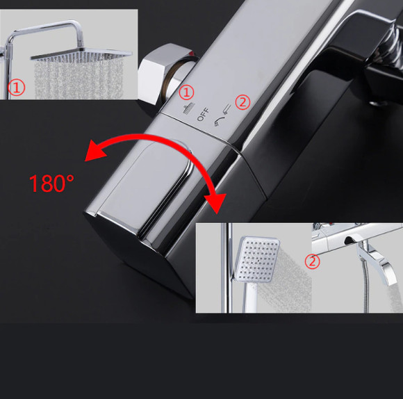 Душевая система Gappo G91 G2491 с термостатом Хром