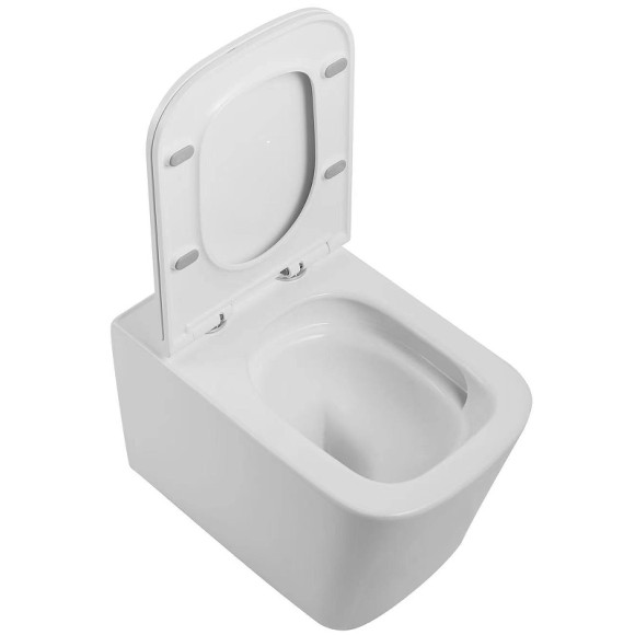 Унитаз SantiLine SL-5027 подвесной Белый с сиденьем Микролифт Унитаз SantiLine SL-5027 подвесной Белый с сиденьем Микролифт