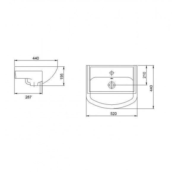 Комплект мебели для ванной Grossman Eco Line 50 105205 Белый