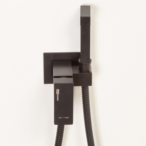 Гигиенический душ со смесителем WasserKRAFT A71638 Черный матовый