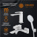Комплект смесителей Orange Lutz M04-311w Белый Комплект смесителей Orange Lutz M04-311w Белый