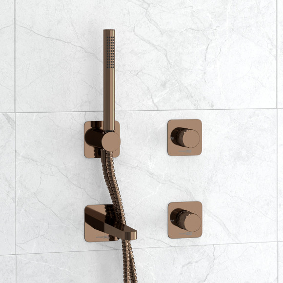 Смеситель для ванны WasserKRAFT Paar A8851.309.311.290.292.291 Розовое золото Смеситель для ванны WasserKRAFT Paar A8851.309.311.290.292.291 Розовое золото