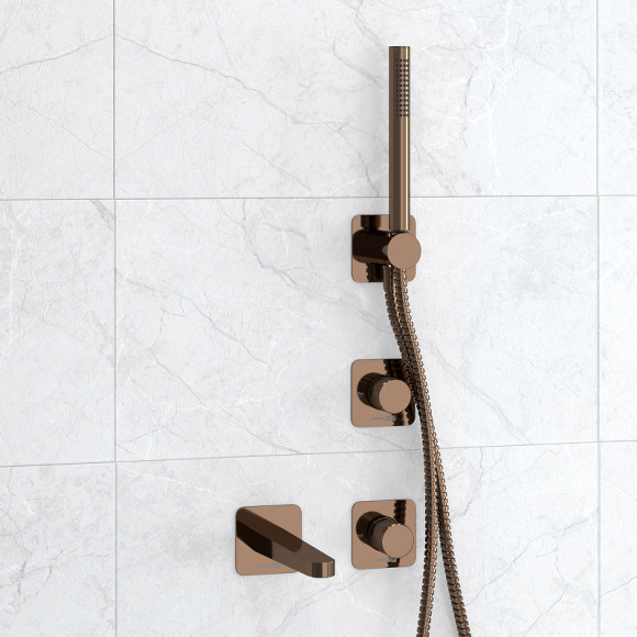 Смеситель для ванны WasserKRAFT Paar A8851.309.311.290.292.291 Розовое золото Смеситель для ванны WasserKRAFT Paar A8851.309.311.290.292.291 Розовое золото