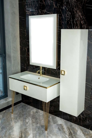 Шкаф пенал Boheme Armadi Art Lucido 35 772-W подвесной Жемчужный белый Шкаф пенал Boheme Armadi Art Lucido 35 772-W подвесной Жемчужный белый