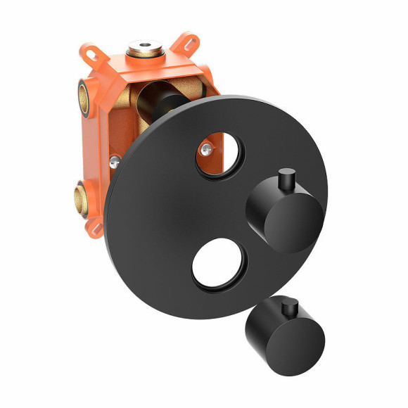 Душевая система Vincea VSFW-101TMB с термостатом Черная матовая Душевая система Vincea VSFW-101TMB с термостатом Черная матовая