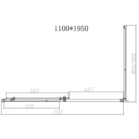 Душевой уголок Vincea Slim-N 110x80 VSR-4SN8011CGB профиль Черный стекло тонированное Душевой уголок Vincea Slim-N 110x80 VSR-4SN8011CGB профиль Черный стекло тонированное